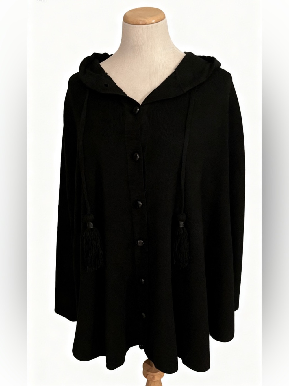 Patricia Nash Hooded Cape With Buttons